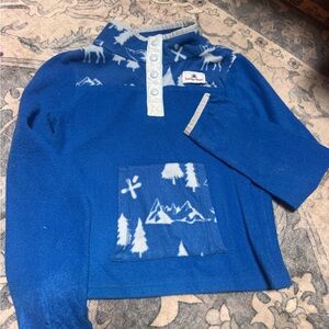 BULA fleece girls size small (4-5) with monogrammed logo of a ski resort